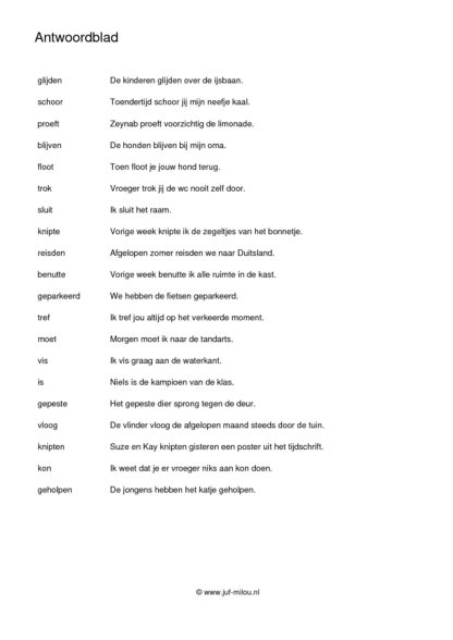 Werkwoordspelling alle sets - Afbeelding 2