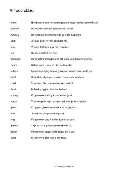 Werkwoordspelling alle sets - Afbeelding 3