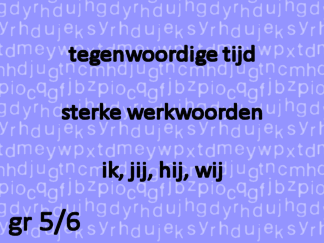 Werkwoordspelling tt sw ik-jij-hij-wij