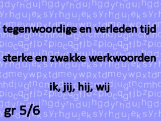 Werkwoordspelling tt-vt sw-zw ik-jij-hij-wij