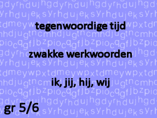 Werkwoordspelling tt zw ik-jij-hij-wij