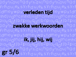 Werkwoordspelling vt zw ik-jij-hij-wij