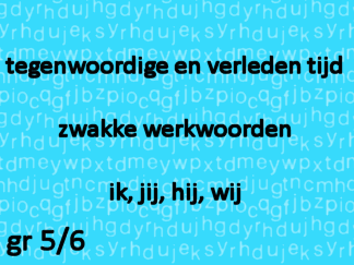 Werkwoordspelling tt-vt zw ik-jij-hij-wij
