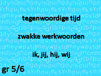 Werkwoordspelling tt zw ik-jij-hij-wij