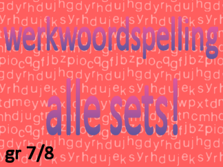 Werkwoordspelling alle sets