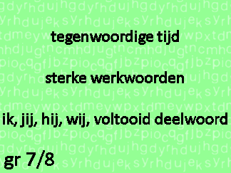 Werkwoordspelling tt sw ik-jij-hij-wij-vd
