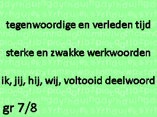Werkwoordspelling tt-vt sw-zw ik-jij-hij-wij-vd