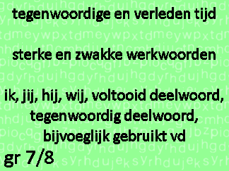 Werkwoordspelling tt-vt sw-zw ik-jij-hij-wij-vd-td-bgvd