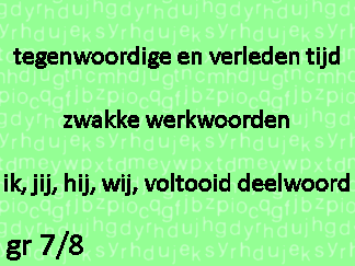 Werkwoordspelling tt-vt zw ik-jij-hij-wij-vd