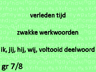 Werkwoordspelling vt sw ik-jij-hij-wij-vd