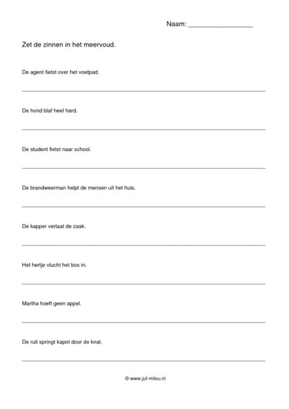 Taal - verandering van aantal - Afbeelding 3