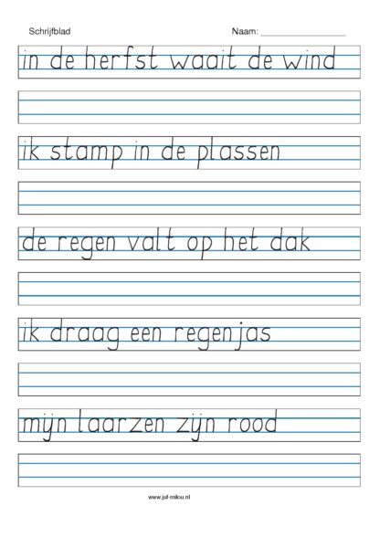 Schrijven - blokletter zinnen - Afbeelding 3