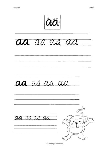 Schrijven - schrijfletter dubbelklanken - Afbeelding 4