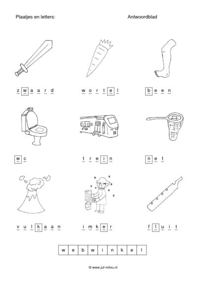 Taal - plaatjes en letters - Afbeelding 2