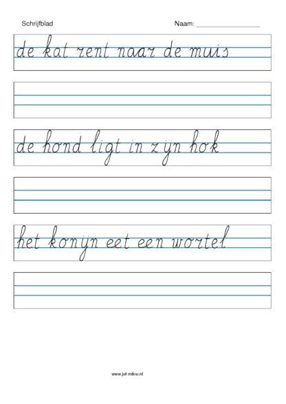 Schrijven - schrijfletter zinnen - Afbeelding 3
