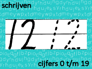 Schrijven - cijfers 0 tm 19