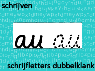 Schrijven - schrijfletter dubbelklanken