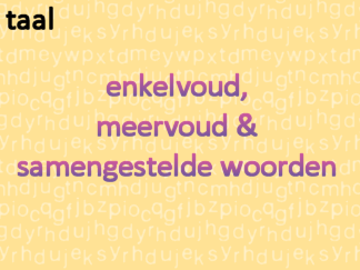 Taal - enkelvoud, meervoud, samengestelde woorden