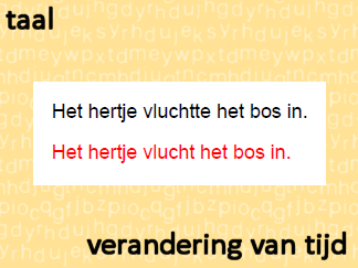 Taal - verandering van tijd