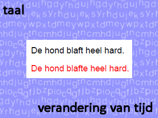 Taal - Verandering van tijd