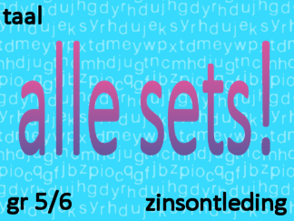 Zinsontleding - Alle sets