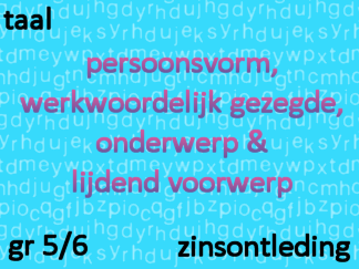 Zinsontleding - pv, wwg, ond, lv