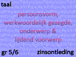 Zinsontleding - pv, wwg, ond, lv
