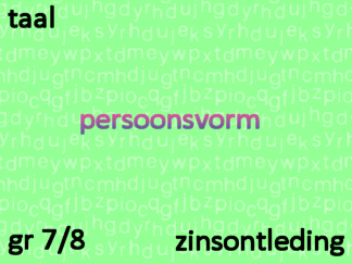 Zinsontleding - pv