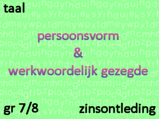 Zinsontleding - pv, wwg