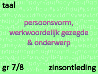 Zinsontleding - pv, wwg, ond