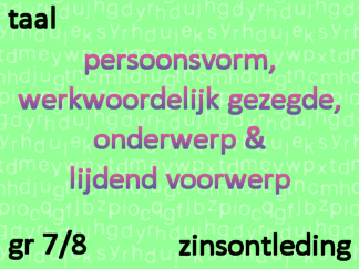 Zinsontleding - pv, wwg, ond, lv