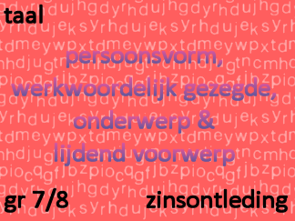 Zinsontleding - pv, wwg, ond, lv
