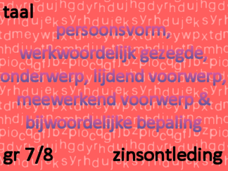 Zinsontleding - pv, wwg, ond, lv, mv, bwb