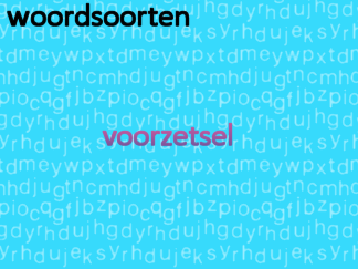 Woordsoorten - vz