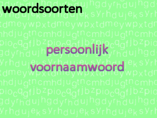 Woordsoorten - pvnw