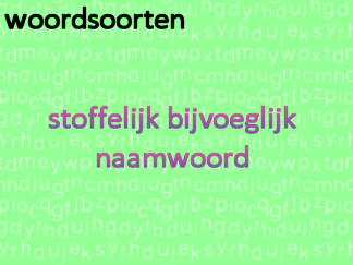Woordsoorten - sbn