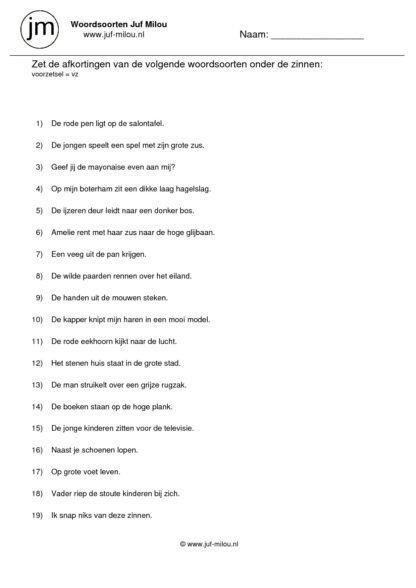 Woordsoorten - vz - Afbeelding 3