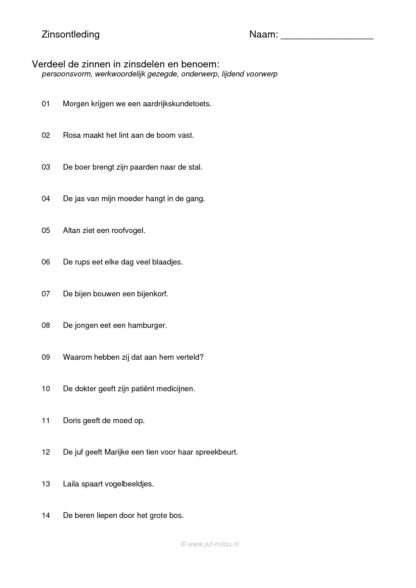 Zinsontleding - pv, wwg, ond, lv - Afbeelding 3