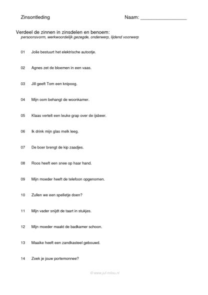 Zinsontleding - pv, wwg, ond, lv - Afbeelding 3