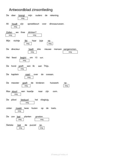 Zinsontleding - pv, wwg - Afbeelding 2