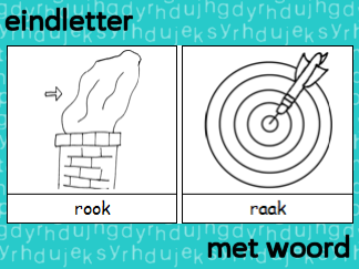 Eindletter - met woord