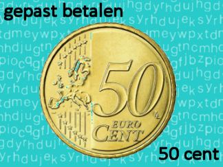 Gepast betalen 50 cent