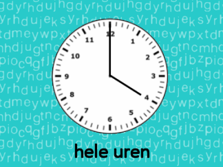 Klokkijken hele uren analoog naar geschreven en geschreven naar analoog