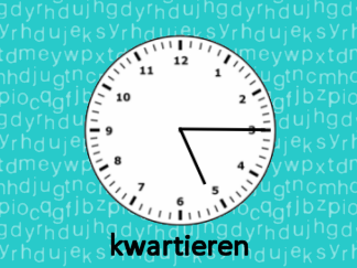 Klokkijken kwartieren analoog naar geschreven en geschreven naar analoog