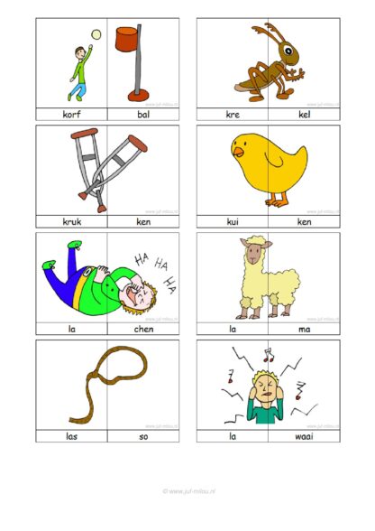 Lettergrepen (2 lettergrepen) - Afbeelding 2