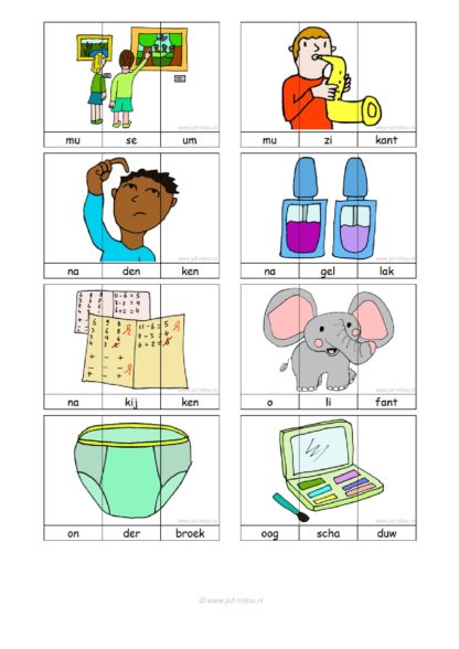Lettergrepen (3 en 4 lettergrepen) - Afbeelding 2