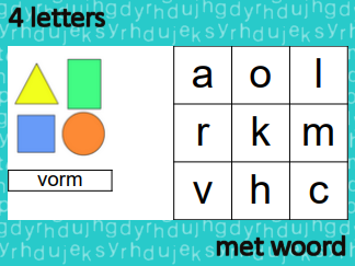 Letterhussel 4 letters (met woord)