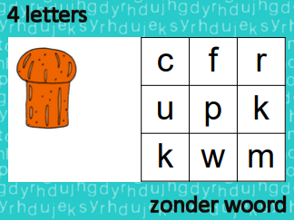 Letterhussel 4 letters (zonder woord)