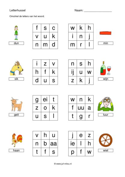 Letterhussel 3 letters (met woord) - Afbeelding 4