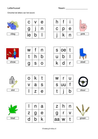Letterhussel 4 letters (met woord) - Afbeelding 4